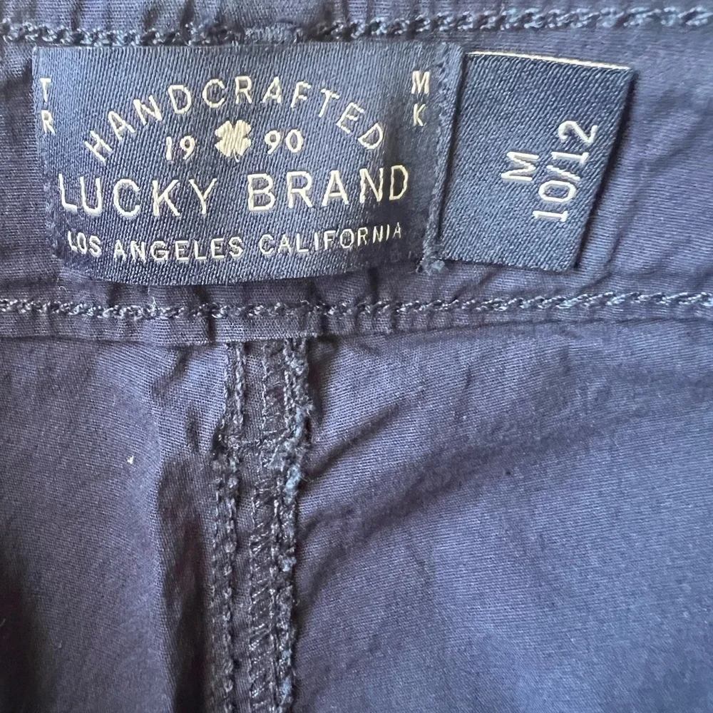 LUCKY BRAND boys' blue cargo shorts, size 10-12